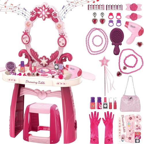 Kinderschminktisch mit hocker - kinderschminktisch,