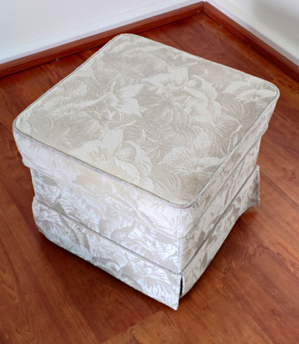 Beige fußhocker quadratisch - beige,