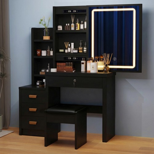 Schminktisch mit led spiegel - schminktisch,