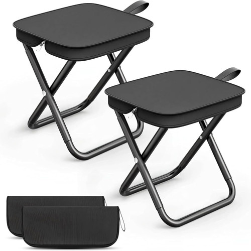 Tragbarer klapphocker 2er set - klapphocker,