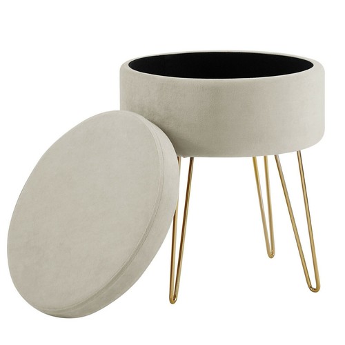 Runder sitzhocker schminktisch - sitzhocker,