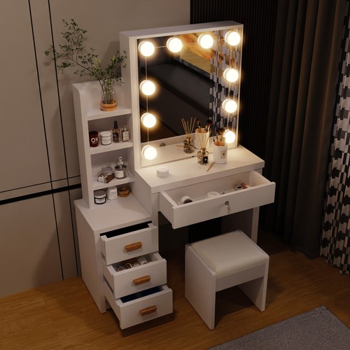 Schminktisch set mit hocker - set,