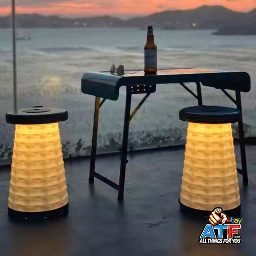 Led hocker mit klapptisch - led,