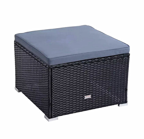Polyrattan gartenhocker - polyrattan,